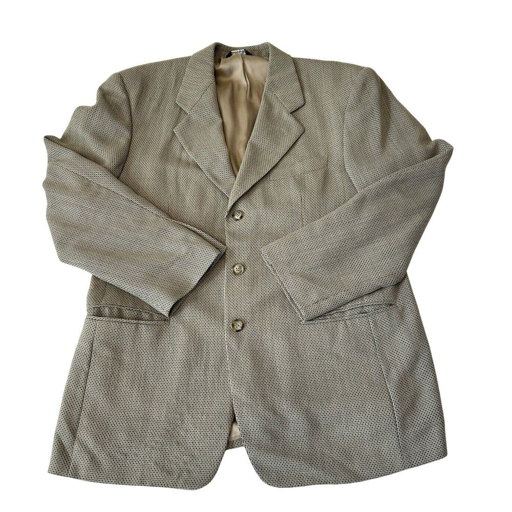 Vito Rufolo Men 3 Button Wool Blazer SZ 42R Fully Lined Sport Coat Made in Italy